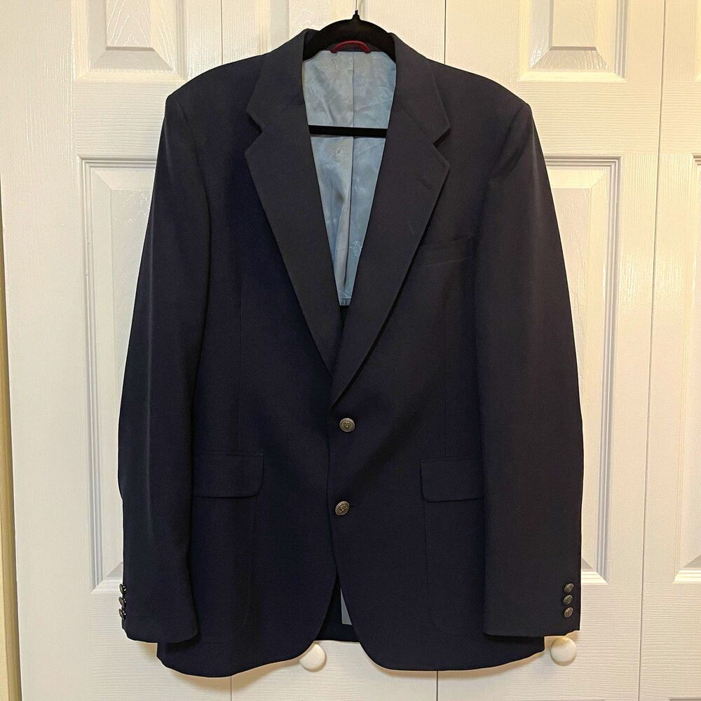 VTG Jack Nicklaus Union Made in USA Navy Sport Coat Men’s 40R Single-Breasted